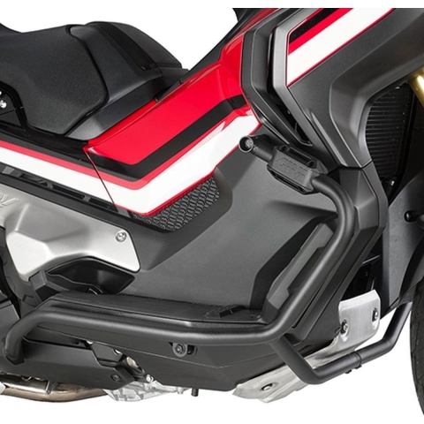 GIVI Crash bar, bars for motorcycles, TN1156 Black powder-coated steel lower