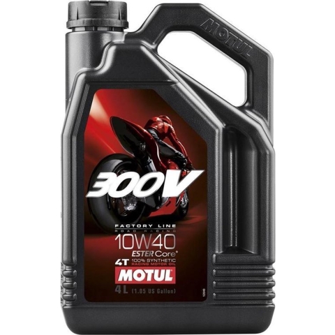 MOTUL 10W-40 synthetic 300V Factory line road racing, Engine oil 4T, 4 litres