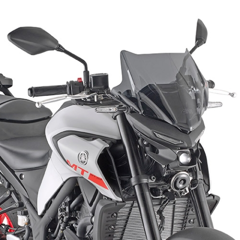 GIVI Windshield, for motorcycles and scooters, 4128S Smoked excl. mounting kit