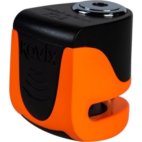 KOVIX KS6 Alarm, Disc brake locks for motorcycles, Fluorescent Orange