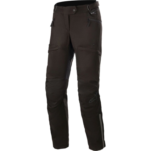 ALPINESTARS Stella AST-1 V2 Waterproof Pants, Women's textile motorcycle, Black-Black