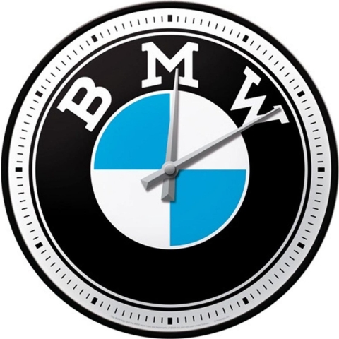 NOSTALGIC ART Wall Clock BMW Logo, clocks about motorcycles