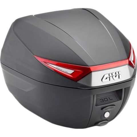 GIVI C30N Monolock Top Case, boxes and side boxes for motorcycles, Red reflectors