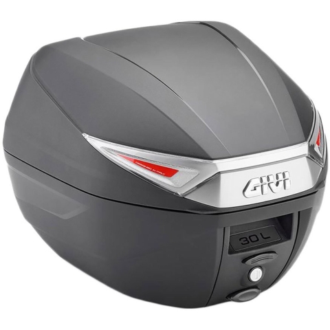 GIVI C30N Monolock Top Case, boxes and side boxes for motorcycles, Smoked Reflectors