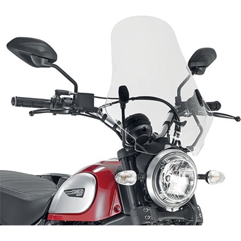 GIVI Windshield, for motorcycles and scooters, 7407A w/o mounting kit