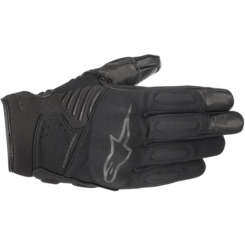 ALPINESTARS Faster Gloves, Motorcycle summer, Black-Black