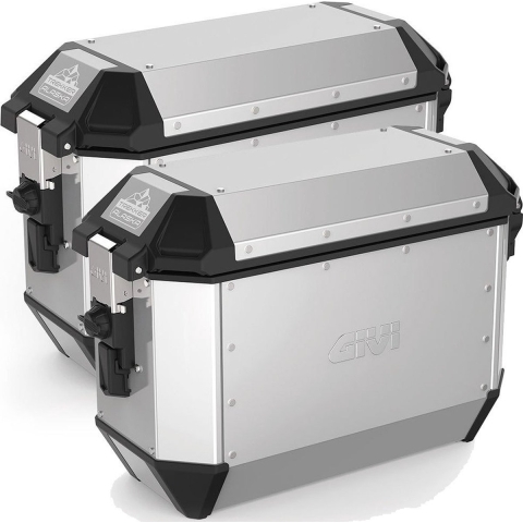 GIVI ALA36 Trekker Alaska Panniers, Top boxes and side boxes for motorcycles, Aluminium L+R