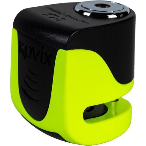 KOVIX KS6 Alarm, Disc brake locks for motorcycles, Fluorescent Green
