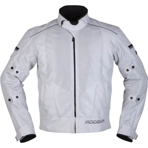MODEKA Veo Air Jacket, Men's summer motorcycle, Light Grey