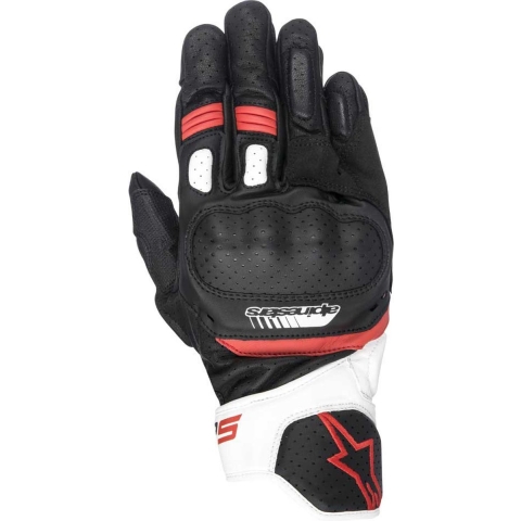 ALPINESTARS SP-5, Motorcycle racing gloves, Black-White-Red