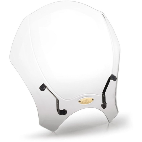 GIVI Windshield, for motorcycles and scooters, 140A Retro Transparent