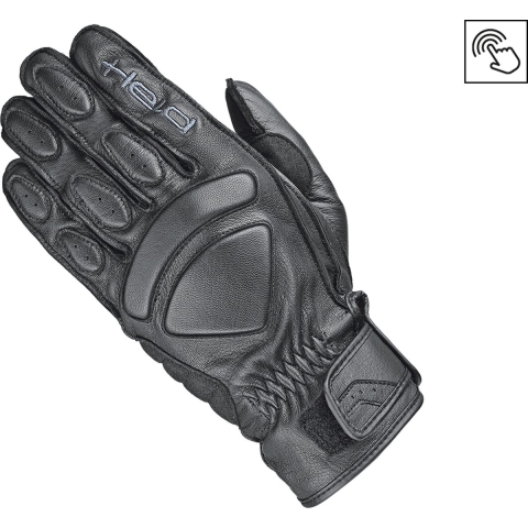 HELD Emotion Evo, Motorcycle summer gloves, Black