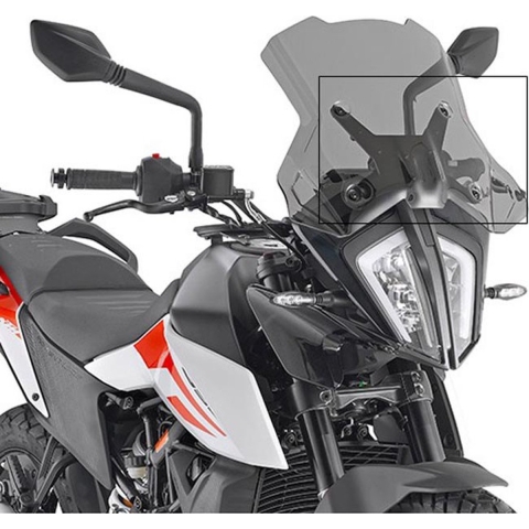 GIVI Windshield mounting kit, for motorcycles and scooters, D7711KIT