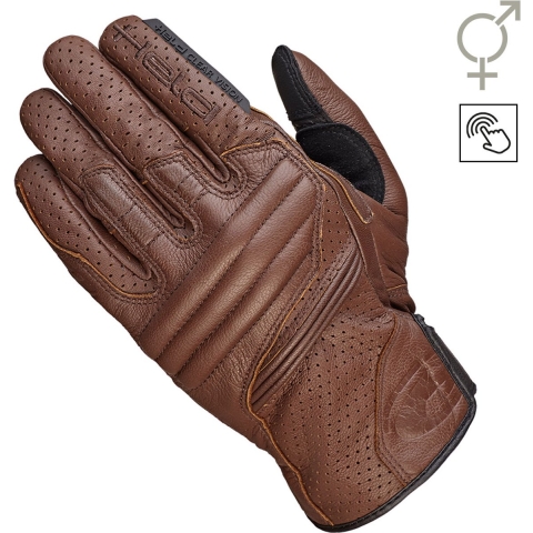 HELD , Motorcycle summer gloves, Brown
