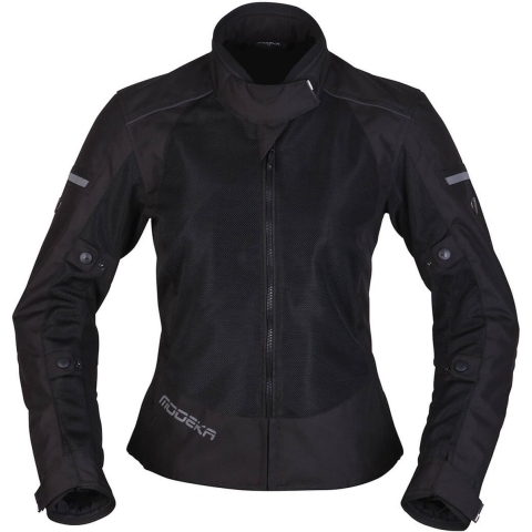 MODEKA Veo Air Lady Jacket, Women's summer motorcycle, Black