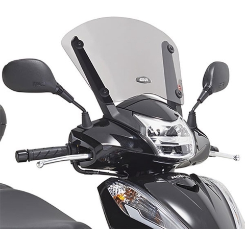 GIVI Windshield, for motorcycles and scooters, D1143S Tall smoked