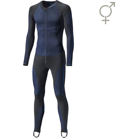 HELD Race Skin II, Thermal suit to wear on the motorcycle, Black-Blue
