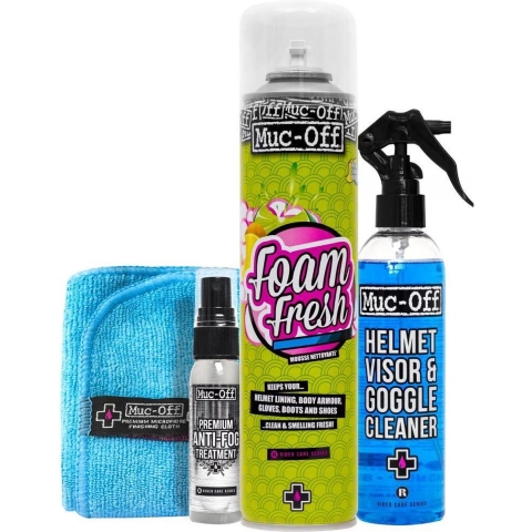 MUC-OFF Helmet Care Kit, Cleaner exterior of motorcycle