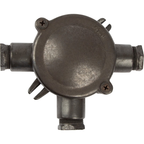 Jahre 30 Vintage Abzweigdose T Schwarzbronze