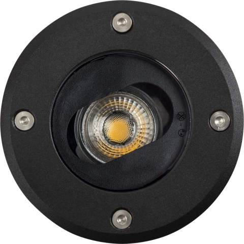 Bodenspot Unit Rund Schwarz Ø12