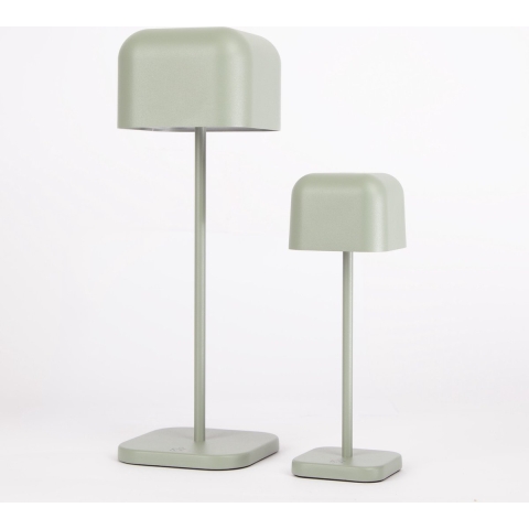 Cabo Tischlampen-Set Grün Grau - Klein & Mittel