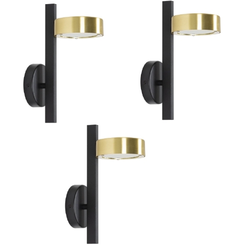 Wandleuchte LED Orion Messing 3 Stück