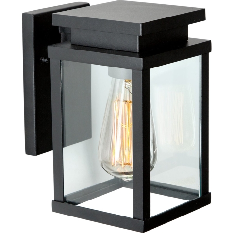 Jersey Wandleuchte Schwarz Mittel mit Lichtsensor LED