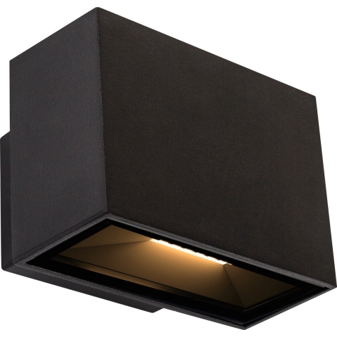 Segment Up&Down Wandleuchte Schwarz Klein