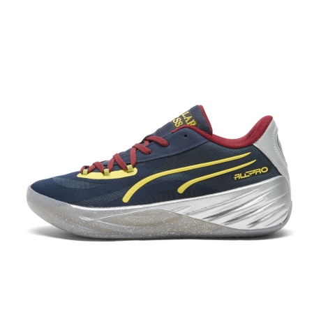 PUMA All-Pro NITRO™ Polar Express Basketballschuhe, Schuhe, Club Navy/Intense Rot/Golden Fog, 44