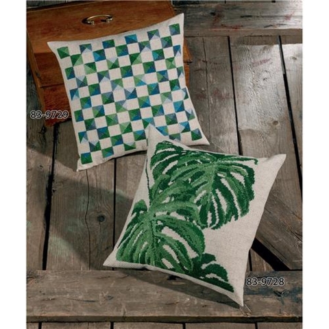 Permin Stickereiset Monstera 40x40cm