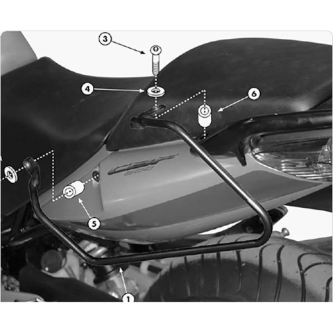GIVI T- Side Bag brackets, Motorcycle-specific luggage, T218