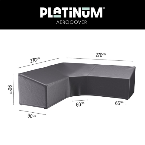 Bezug Lounge-Set Ecke Hochlehner 270 x 270 x 90 x 65 bis 90 cm