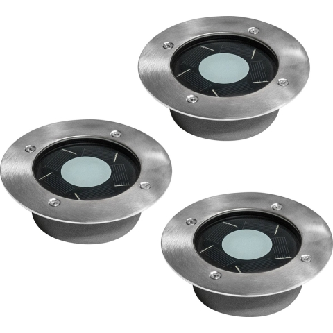 3x Set - LED Puck Solar