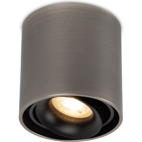 Oliver Aufbaustrahler Rund Gun Metal