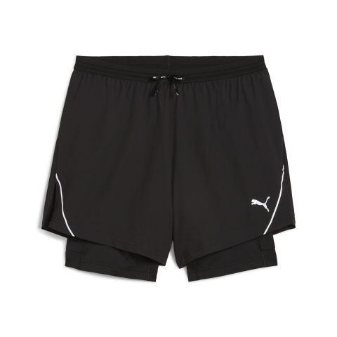 PUMA ULTRAWEAVE 5"2-in-1 Laufshorts Herren, Sport, Schwarz, L