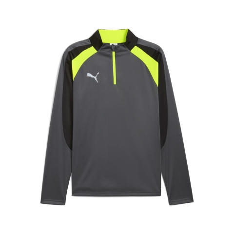 PUMA individualLIGA Top mit viertellangem Reißverschluss Herren, Sport, Galactic Grau/Gelb Alert, S