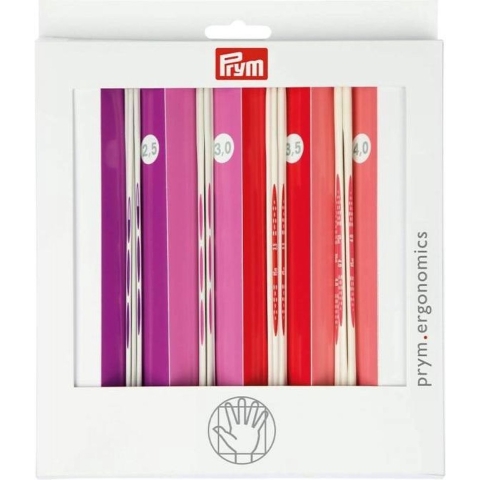 Prym Ergonomics Strumpfstricknadeln Set 20cm 2,5-4mm - 4 Größen