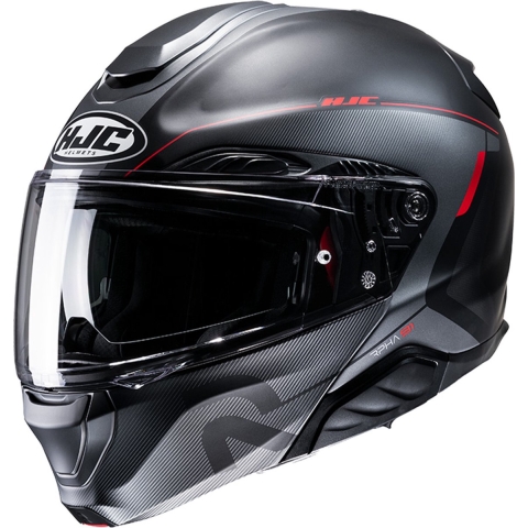 HJC RPHA-91 Combust, Modular helmet, Matt Black Red