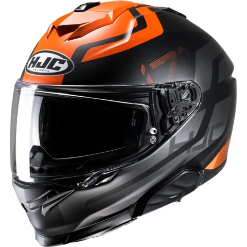 HJC i71 Enta, Full-face helmet, Matt Black Orange