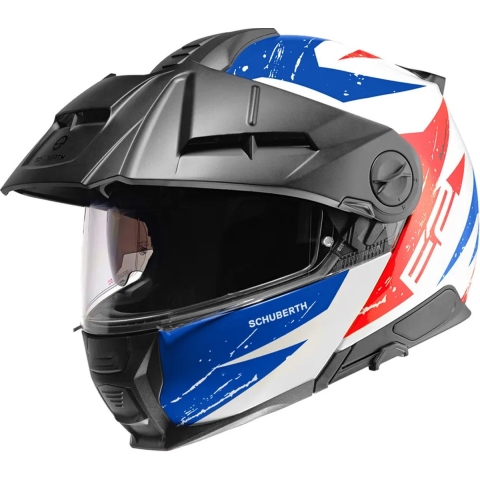 SCHUBERTH E2 Explorer, Modular helmet, Blue Red