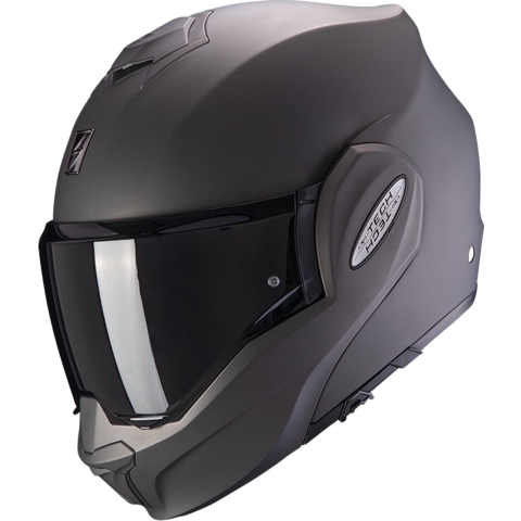 SCORPION EXO-Tech Evo Solid Matt, Modular helmet, Anthracite
