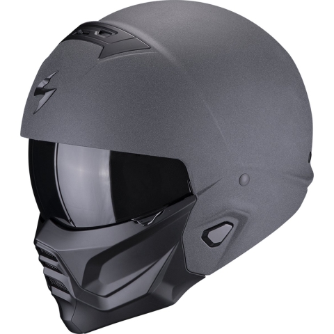 SCORPION EXO-Combat II Graphite Matt, Jet helmet, Dark Grey