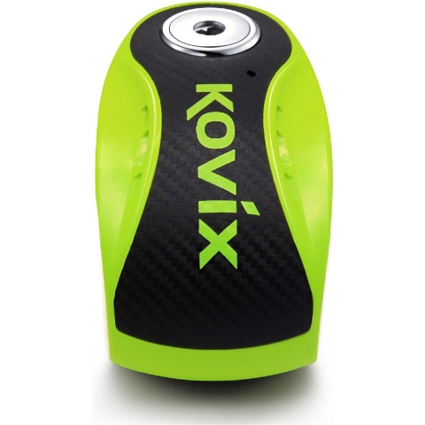 KOVIX KNX10 Alarm, Disc brake locks for motorcycles, Fluorescent Green