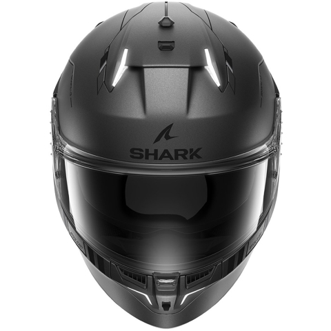 SHARK Skwal i3 Blank SP, Full-face helmet, Matt Anthracite-Black-Silver AKS