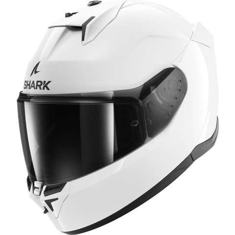 SHARK D-Skwal 3 Blank, Full-face helmet, White WHU