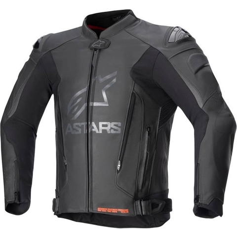 ALPINESTARS GP Plus V4 Jacket, Men's leather motorcycle, Black-Black