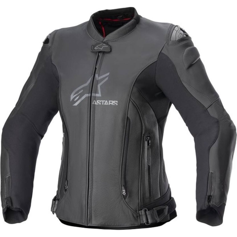 ALPINESTARS Stella GP Plus V4 Jacket, Women's leather motorcycle, Black-Black