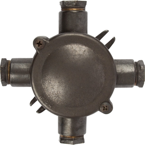 Jahre 30 Vintage Abzweigdose X Schwarzbronze