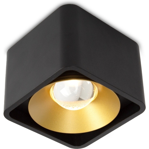 Lars Aufbaustrahler Schwarz/Gold