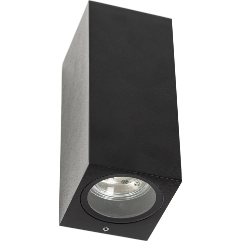 Geo Up&Down Wandleuchte Schwarz